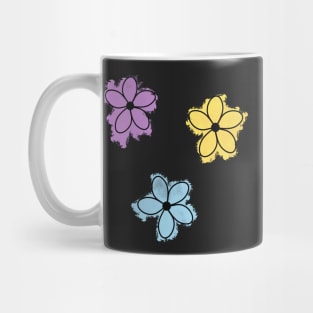 Watercolor Flower Doodle 3 Pack Mug